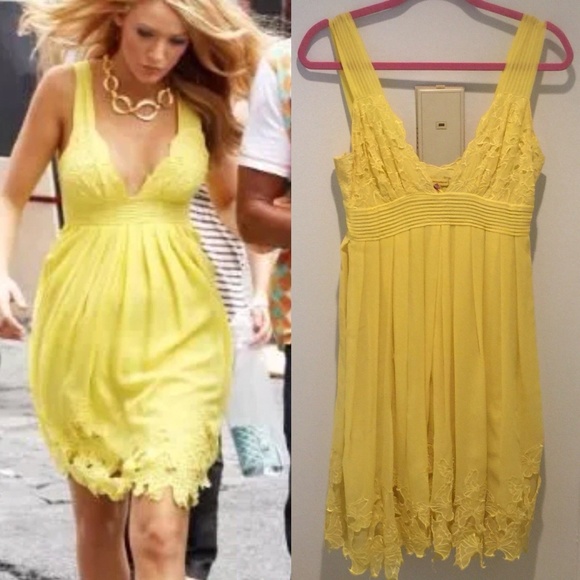 serena van der woodsen yellow dress